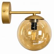 Бра LIGHT SET SHANA 2491 E14 золотий/бурштиновий
