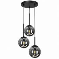 Подвес LIGHT SET SHANA R 2495 3PL 3x/E14 черный/дымчатый