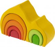 Конструктор деревянный NIC Дом Габли желтый NIC523022