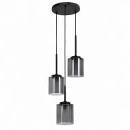 Подвес LIGHT SET SERPANOK 2502 R 3PL 3x/GX53 черный/дымчатый
