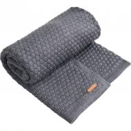 Плед MagBaby вязаный Scales 87x87 см графитовый