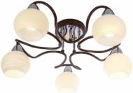 Люстра потолочная Globo Vanlida 5xE14 коричневый 68840-5