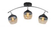 Люстра стельова Luna Art Deco 3x60 Вт E27 чорний/золото 1504-43