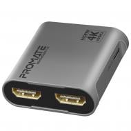 Сплиттер Promate MediaSplit-C2 HDMI to 2xHDMI черный (mediasplit-c2.silver)