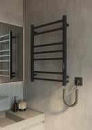 Полотенцесушитель электрический Elna Ладер Элит Т 7 (710*400) черный с диммером t