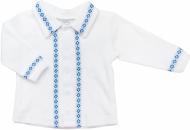 Кофтинка дитяча Sweet baby Орнамент р.68 білий із блакитним 012.400.1 г