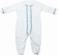 Чоловічок Sweet baby Орнамент р.68 білий із блакитним 015.400.1 г