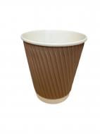 Стакан двухслойный гофра Коричневый Ecofuture 250 мл 30 шт. Стакан двухслойный гофра Коричневый Ecofuture 250 мл 30 шт.