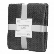 Плед Jacquard Braid 200x220 см серый Ardesto