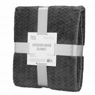 Плед Jacquard Braid 160x200 см серый ARDESTO