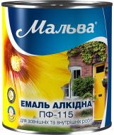 Эмаль Мальва® алкидная ПФ-115 55 ярко-желтый глянец 0,9 кг