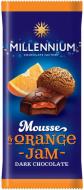 Шоколад Millennium Mousse чорний з мусовою та апельсиновою начинкою 135 г