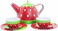 Игровой набор Tin kitchen tea set Чайный сервиз жестяной Клубничка S084X