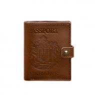 Обкладинка для документів BlankNote Шкіряна з гербом України 25.0 Коньяк BN-OP-25-k