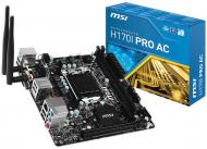 Материнская плата MSI H170I PRO AC (Socket 1151, Intel H170, mini ITX)