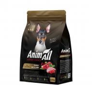 Корм сухой AnimAll для взрослых собак малых пород со свежей индейкой и ягненком 2,5 кг