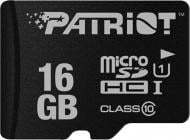 Карта пам'яті Patriot microSDHC 16 ГБ UHS-I (PSF16GMDC10) LX