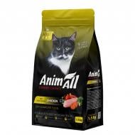 Корм сухой для котов AnimAll со свежей курицей 1,5 кг