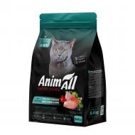 Корм сухий для стерилізованих котів AnimAll з куркою та свіжою ягнятиною 400 г