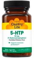 Біологічно активна добавка Country Life 5-HTP окситриптан 50 мг капсули №50