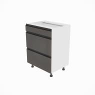 Тумба нижняя Софи (Н 60 3Ш (1+2)) графит серый/белый Світ Меблів Тумба нижняя Софи (Н 60 3Ш (1+2)) графит серый/белый Світ Меблів