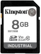 Карта памяти Kingston SDHC 8 ГБ Class 10UHS-I Class 3 (U3) (SDIT/8GB)