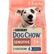 Корм сухий Dog Chow by Purina Sensitive Adult 1+ для дорослих собак схильних до алергії з лососем 2,5 кг