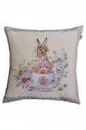 Подушка декоративна Чарівність Зайчиха 45x45 см Прованс