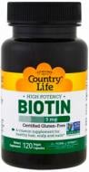 Биологически активная добавка Country Life Биотин 5000 мкг 120 капсул