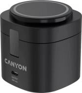 Бездротовий зарядний пристрій Canyon OnCharge 405 з адаптером у комплекті 4-в-1 Black (CNS-WCS405B)