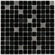 Мозаика AquaMo Розтяжка MX25-2/16/09/Concrete Black елемент розтяжки ряд 2 31,7x31,7 см