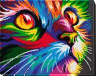 Набор для вышивания бисером на художественном холсте Неоновый взгляд AB-548 375x300 мм Абрис Арт