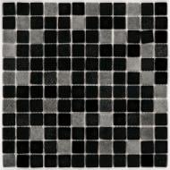 Мозаика AquaMo Розтяжка MX25-2/16/09/Concrete Black елемент розтяжки ряд 3 31,7x31,7 см