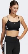 Бра Adidas Aeroreact Training Light-Support 3-Stripes Bra HC7862 р.S-D/DD черный