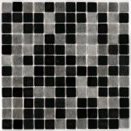 Мозаика AquaMo Розтяжка MX25-2/16/09/Concrete Black елемент розтяжки ряд 4 31,7x31,7 см