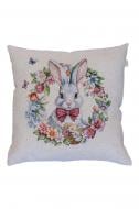 Подушка декоративная Соцветие Зайчонок в веночке 45x45 см Прованс