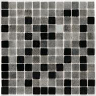 Мозаика AquaMo Розтяжка MX25-2/16/09/Concrete Black елемент розтяжки ряд 5 31,7x31,7 см