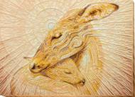 Набор для вышивания бисером на художественном холсте Мамина нежность AB-593 410x300 мм Абрис Арт