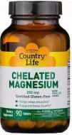 Минералы Country Life Chelated Magnesium 250 мг 90 шт./уп.