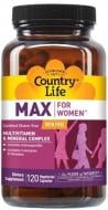 Вітамінно-мінеральний комплекс Country Life Max for Women без заліза 120 шт./уп.