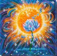 Набор для вышивания бисером на художественном холсте Волшебное сияние AB-617 300x300 мм Абрис Арт