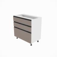 Тумба нижня Софі (Н 80 3Ш (2+1)) глиняний сірий/білий Світ Меблів Тумба нижня Софі (Н 80 3Ш (2+1)) глиняний сірий/білий Світ Меблів