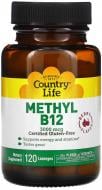 Витаминно-минеральный комплекс Country Life Methyl В12 3000 мкг 120 шт./уп.