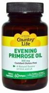 Жирные кислоты Country Life Evening Primrose Oil (масло примулы) 500 мг 60 капс.