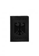 Обкладинка BlankNote Шкіряна для паспорта з гербом Німеччини чорний Crazy Horse BN-OP-DE-g-kr