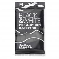 Рукавички латексні Добра господарочка Black & White стандартні р. M 1 пар/уп.