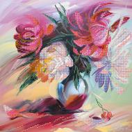 Схема для вышивания бисером на художественном холсте Живописные пионы AC-193 300x300 мм Абрис Арт Схема для вышивания бисером на художественном холсте Живописные пионы AC-193 300x300 мм Абрис Арт