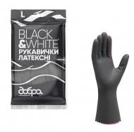 Перчатки латексные Добра господарочка Black & White стандартные р. L 1 пар/уп. Перчатки латексные Добра господарочка Black & White стандартные р. L 1 пар/уп.
