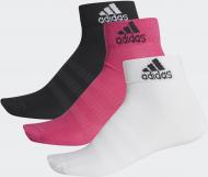 Шкарпетки Adidas DZ9437 р.XS білий/рожевий/чорний 3 шт.