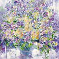 Схема для вишивання бісером на художньому полотні Сонячна павутинка AC-302 300x300 мм Абрис Арт